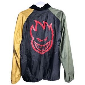 Spitfire Clean Cut Jacket - Size L | Snap Button Jacket with Corduroy Collar